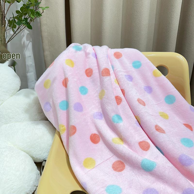 Shining Planet Girl Flannel Blanket | Warm Four Seasons Office Nap Air Conditioning Blanket