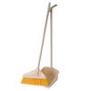 Heavy-Duty Plastic Broom Dustpan Set Home Office Kitchen Cleaning Lightweight Wide Bristle Sweeper