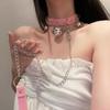 Ρυθμιζόμενο Κολιέ Choker Κουδουνάκι Unisex με Αλυσίδα Λουρί, Γοτθικό Punk Cosplay Κολιέ Κοσμήματα για Άνδρες Γυναίκες Καθημερινό Πάρτι