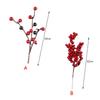NEW Christmas Tree Decoration Home Bubble Artificial Pine Cone Red Berry Bouquet Flower Branch