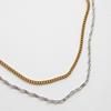 MERRYMOTIVE [Set] Gold and Silver 2 Chain Necklace