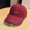 New soft-top baseball cap with wide brim, makes the face look smaller, suitable for large head sizes, enlarged and deepened, high-quality duckbill