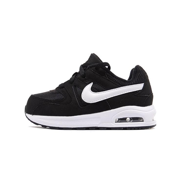 

Новые кроссовки Nike Air Max Command Fle с низким верхом для малышей, черные/белые, для младенцев и малышей 844348-011 25