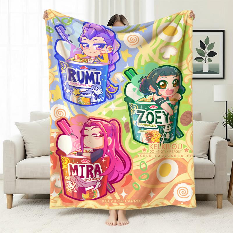 Kpop Witchers Witchers Peripheral Blankets Blankets Flannel Nap Blankets Blankets Printed Office Sofa Blankets