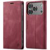 Retro Magnetic Card Solt Wallet Flip For iPhone 17 Pro Max 16 15 14 13 12 11 Plus 17air 16E Kickstand Slim Business Pocket Cover