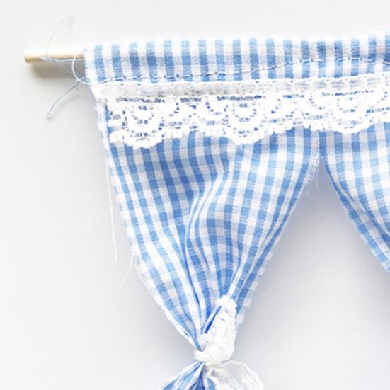 Miniature Lace Curtain Various Colors Excellent Workmanship Cotton Cloth Mini Tie Back Floral Curtains for Family