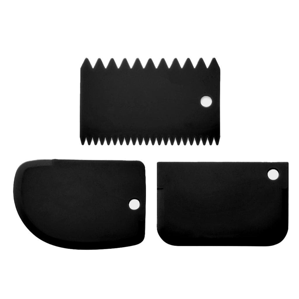 3Pcs Cream Scraper Suit DIY Kitchen Straight Arc Tooth Shape Cream Bread Cutter Plastic Cake Pasty Scraper Baking Fondant Tools