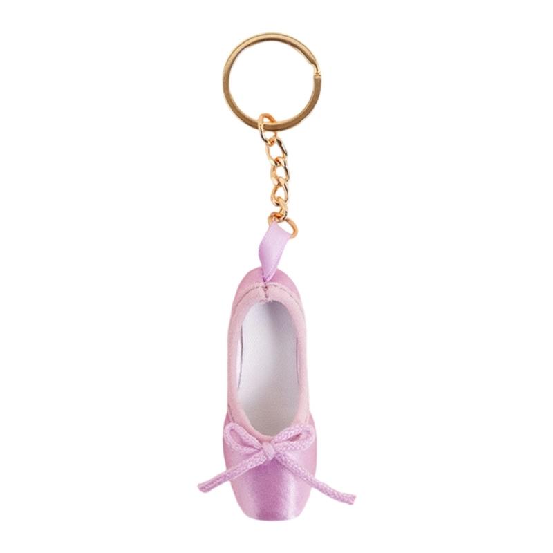 Adorable Tiny Ballet Shoes Accessory Elegant Dance Shoe Keyring Lovely Bag Charm Perfect As A Thoughtful Present