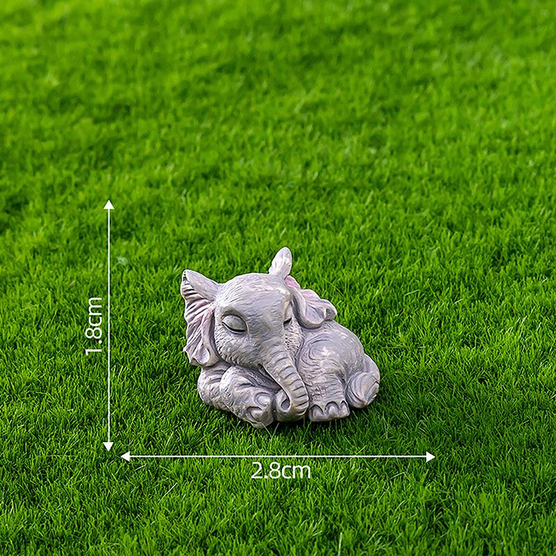 

Творческий миниатюрный слон, милое украшение, смоляная кукла-бонсай, сказка, украшение для сада, настольные маленькие украшения