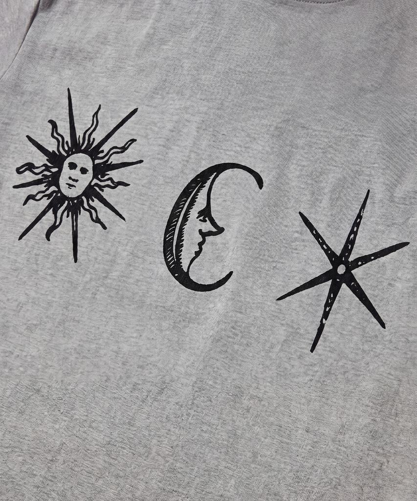 SAINTPAIN Sp Heavyweight Fortune Short Sleeve Tee Melange Grey
