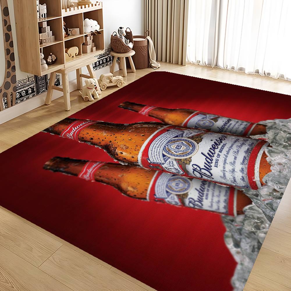 B-Budweisers Floor Mat Non-Slip Laundry Room Mat Laundry Decor Balcony Child Living Room Household Carpets
