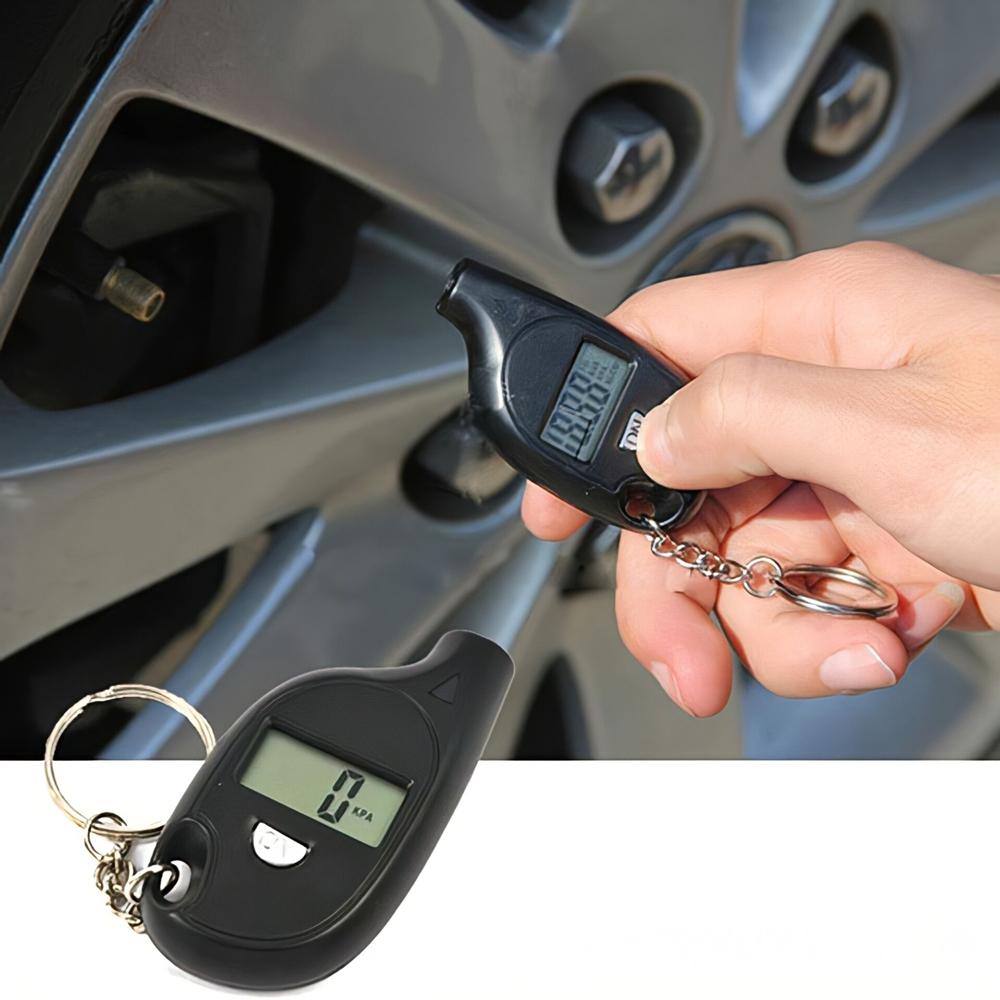 

Digital Tire Pressure Gauge With Lcd Display Auto Motorcycle Air Pressure Tester Safety Alarm Diagnostic Tool чёрный