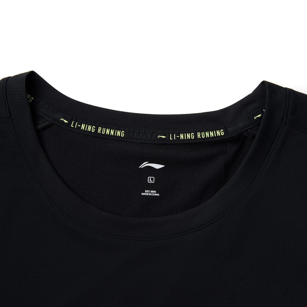 Li Ning Running Collection T Shirt Men's Black ATSV083-1