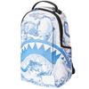 Sprayground X Metropolitan Museum Of Art Collaboration Shark Logo Blue And White Oil Painting Backpack Unisex Backpack Light-Blue W1045739