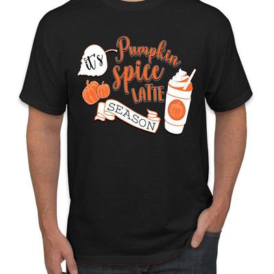 C'est la saison du Pumpkin Spice Latte T-shirt orange pour homme