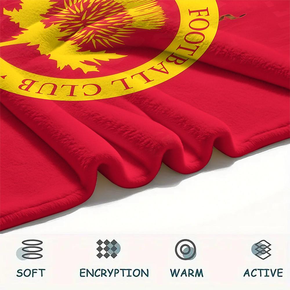 Partick Thistle F.C Flannel Blanket, High quality Comfortable for All Seasons, Home Decor, Warmth and Comfort