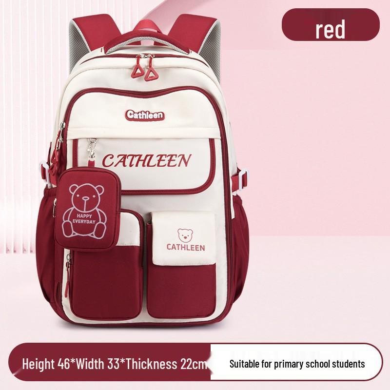 Lightweight Girls' Backpack: Cute Cross-border Design for Grades 3-6, Ideal for School and Outdoor Use
