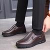 Genuine Leather Men's Shoes Soft Sole Middle-aged And Elderly Casual Leather Shoes Non-slip Wear-resistant Derby Shoes 38-48