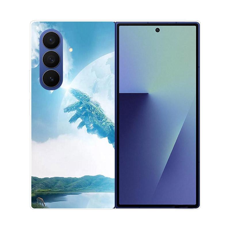 Transparent Folding Phone Case For Samsung Galaxy Z Fold 6 7 Clear Shockproof Hard PC Cover For Samsung Z Fold7 Fold6 Shell Capa