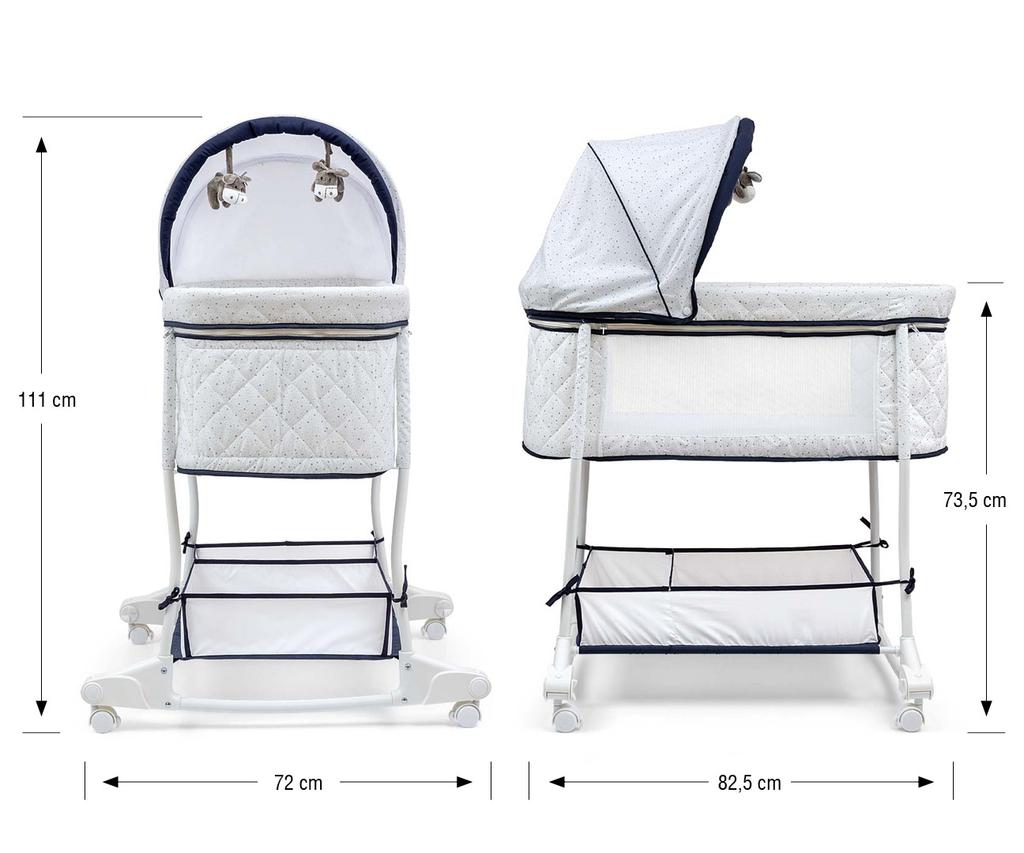 MILLY MALLY 5430 Dream On Cradle - SIMPLE GREY