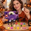 Halloween Countdown Advent Calendar Set with Themed Toys, Gift Box