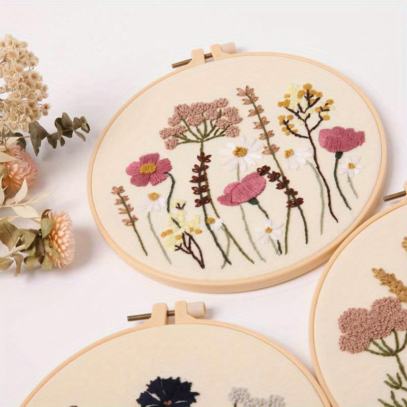 An American-style Floral Embroidery DIY Craft Kit (including Tools) Is Suitable for Beginners To Practice Embroidery.