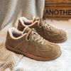 Men's Cotton Padded Flats Winter Snow Boots Warm Fur Fleece Lined Ankle Boots Anti-Slip Outdoor Platform Casual Board Shoes 2026