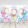 6pcs Little Mermaid Keychains Mermaid Keychains Happy Birthday Party Decoration Kids Under The Sea Party Baby Shower Decoration