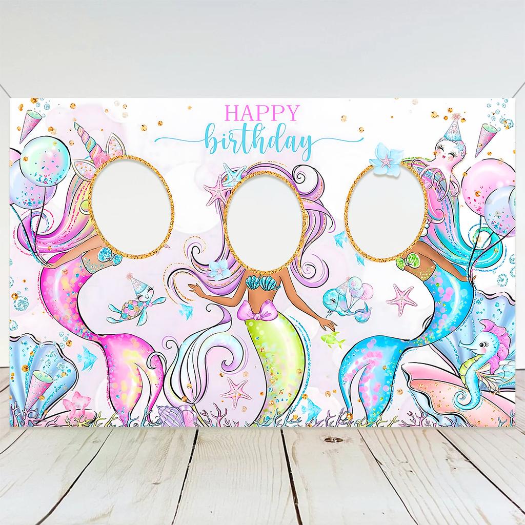 6pcs Little Mermaid Keychains Mermaid Keychains Happy Birthday Party Decoration Kids Under The Sea Party Baby Shower Decoration