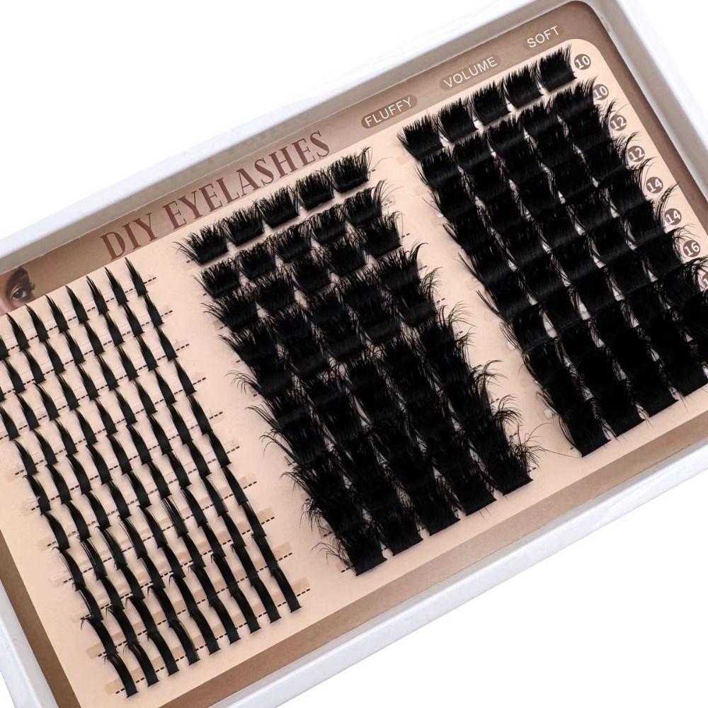 Bond and Seal False Eyelashes 10-18mm Length Fake Eyelash 3D Faux Mink Lash  Makeup Enhancement