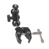 Heavy Duty Metal Double Ball Head Arm Clamp With 1/4 And 3/8 Thread For DSLR Camera Bike Handlebar