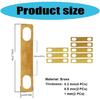 8Pcs Brass Guitar Neck Shims Connection Neck Plate Neck Heightening Gasket Electric Guitar Reinforced Plate Enduring