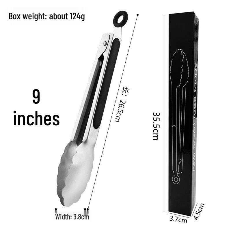 Stainless Steel Multi-Functional Kitchen Tongs for BBQ, Roasting & Baking - Free Shipping