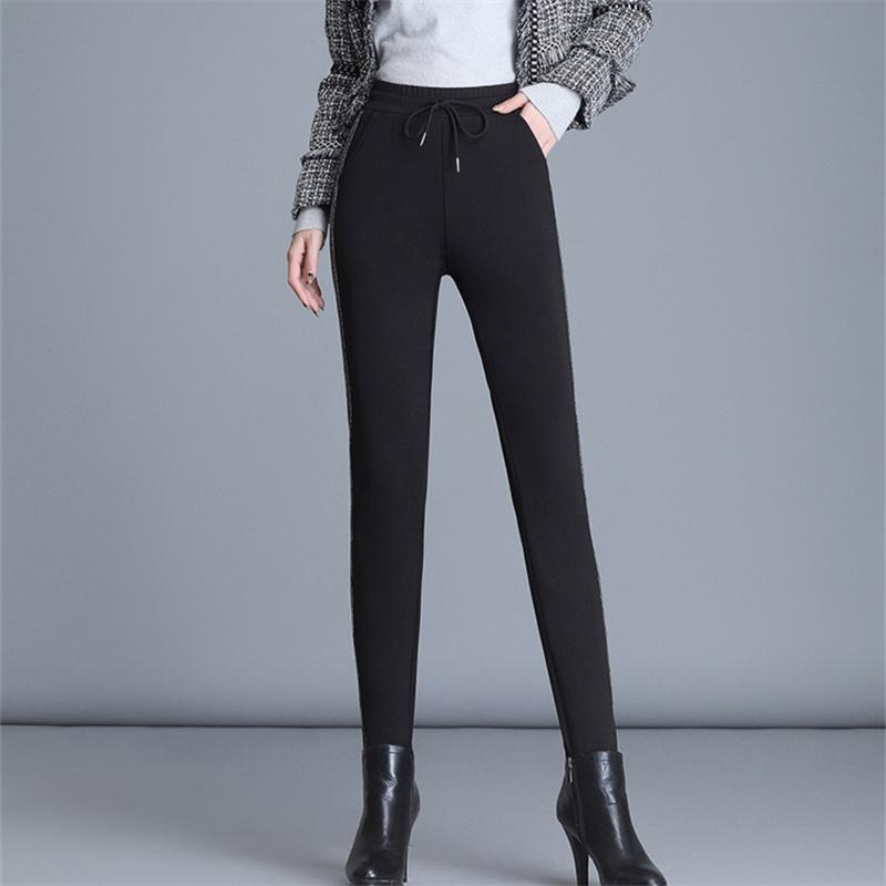 Winter Women Hight Waist Solid Color Slim Comfortable Casual Stretchy Thicken Thermal Legging Women Leggings Velvet Warm Pants