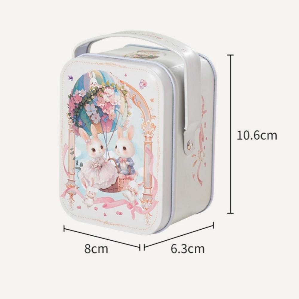 

Square Candy Box Compact Easter Candy Box Wedding Gift Box Hand-Painted For Easter Party Jewelry Storage Desktop Storage