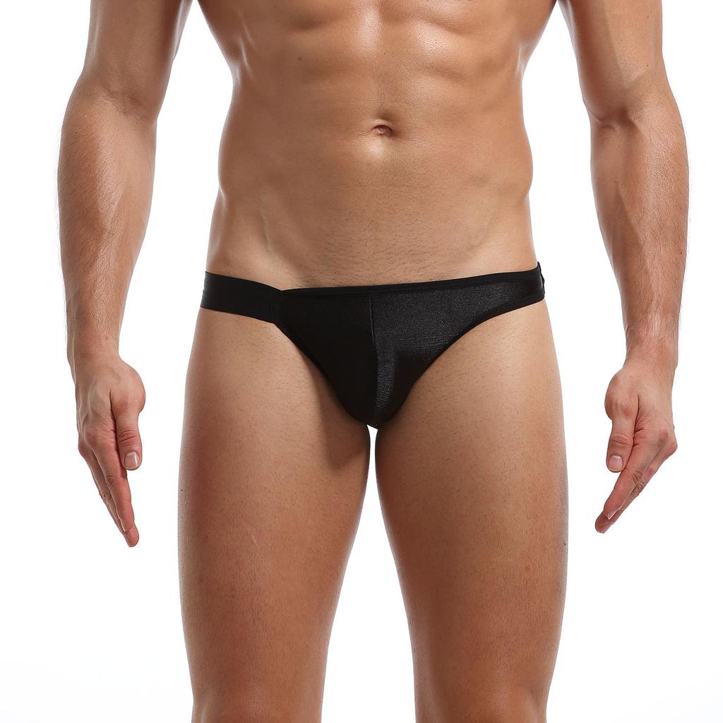 Men's Sexy Lingerie Briefs Men's Sexy Elastic Ice Silk Briefs Men's