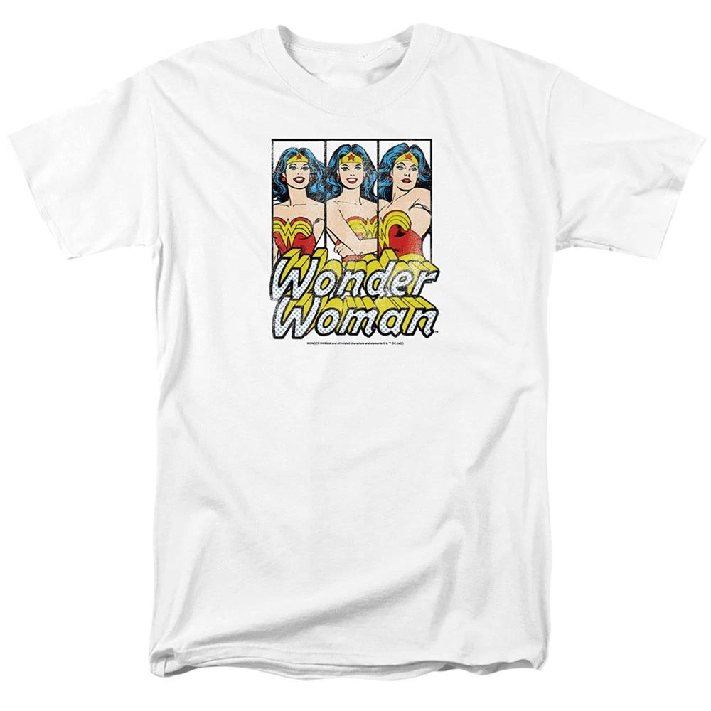 DC Comics - Justice League - Wonder Woman Panels - Unisex Children s T-shirt - White 120