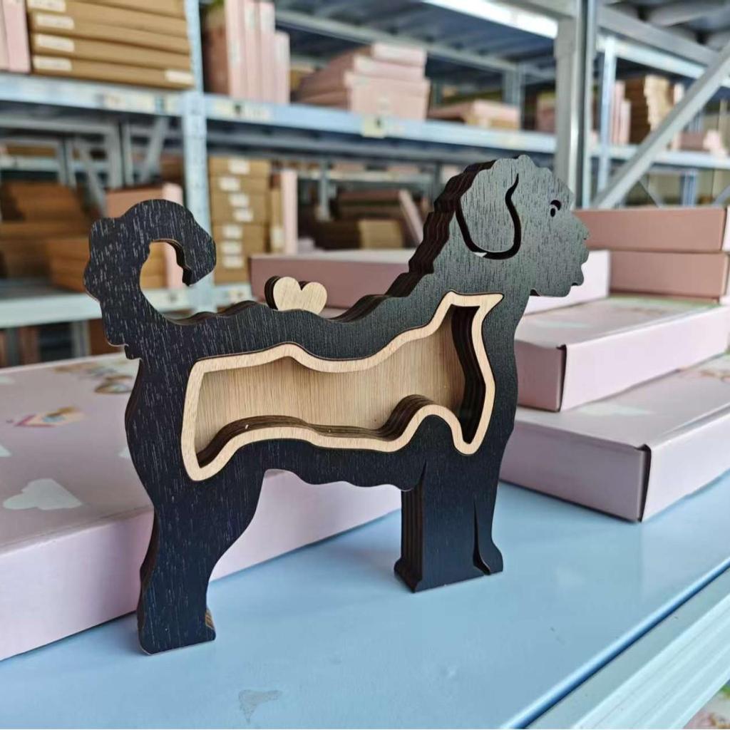 Solid Wood Handwritten Name Dog Hair Memorial Box My Pet's Fur Container Storage Box Pet Ashes Box Pet Memories Collecting Box