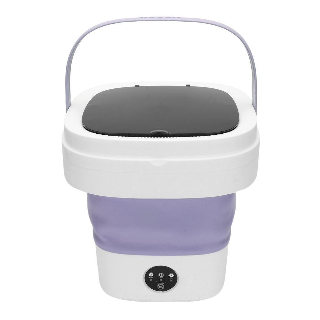 Portable   Washing Machine Small Clothes Foldable Laundry Machine with 3 Cleaning Modes for Hotel Home Apartment