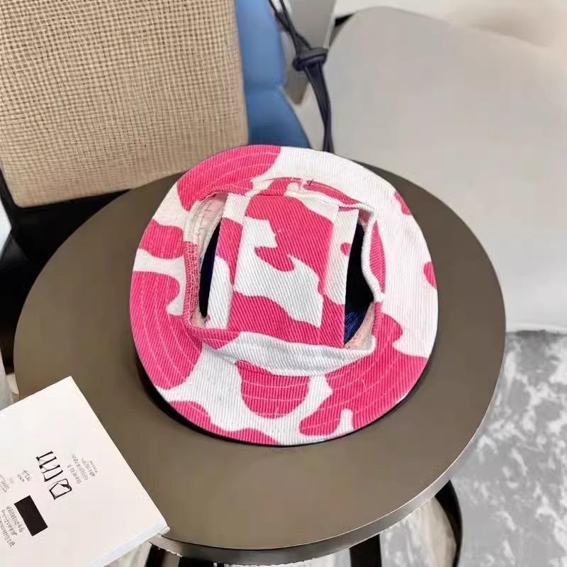 Adjustable Cat & Dog Summer Sun Visor with Ear Holes - Pet Hat for Walking & Photos