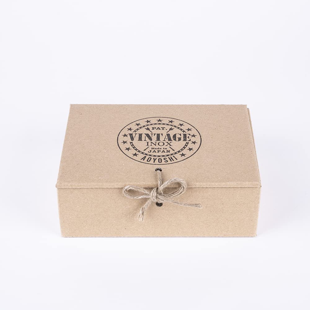 Vintage Inox Coffee Mill, Made In Japan, Authentic VINTAGEINOX, Hand Grinding, Ceramic Blade, Stainless Steel, Aged Finish, Shatterproof, Dishwasher