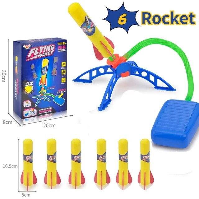 Outdoor Toy Rocket Launcher for Kids Dueling Outdoor Games for Child Stomp Launch Pad  Steam Gift for Boys and Girl Foam Rocket