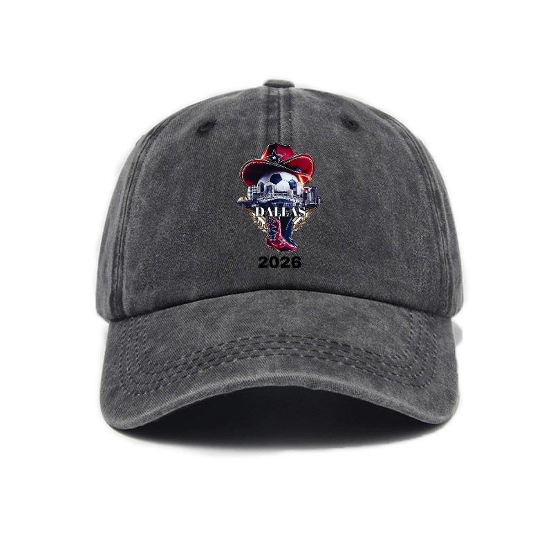 2026 Dallas Football World Cup Washed Distressed Cap
