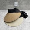 Straw Bow Empty Top Hat Wide Brim 25 Summer Straw Hat Sunscreen Sun Hat Sun Hat