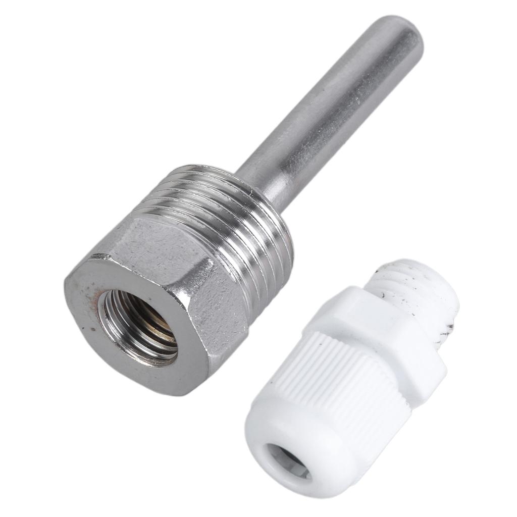 Pachet de 2 Senzori de Temperatură Manșoane de Imersie 8x50mm Oțel Inoxidabil Filetați Pentru Monitorizare Precisă Ușor de Instalat