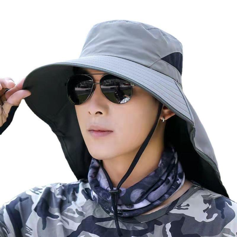 Summer Mens Fishery Hat With Removable Brim And Sun Protection Outdoor For