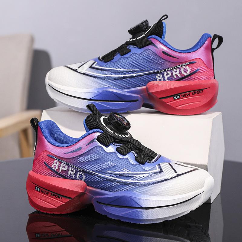 Men's Shoes Breathable All-match Mesh Shoes Sports Rotary buckle Shoes Men's All-match Wear-resistant Running Shoes for Men