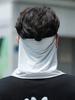 Sun Protection Mask for Men, Covering Full Face and Neck, Suitable for Cycling and Sports, with Ear Loops, Headscarf, Neck Protection, Ice Silk Neck