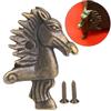 8PCS Horse Head Shaped Wooden Box Feet Leg Furniture Leg Corner Bracket Protector