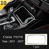 Matte Car Styling Interior Door Audio Stereo Speaker Sequ Decorative Cover Trim For BMW 5 Series F10 F11 F18 Auto Accessories